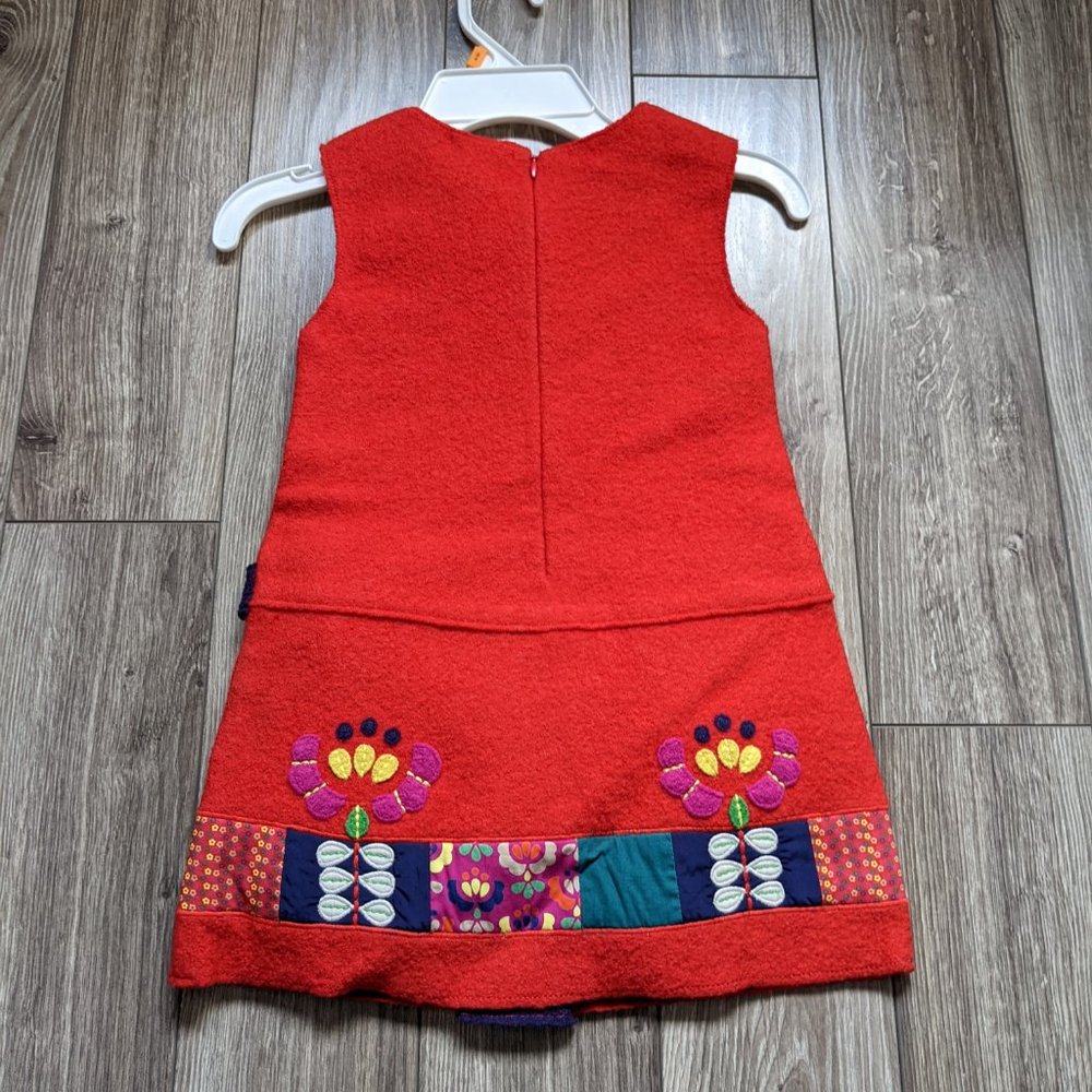 NWT Toddler Girl (4T) - DPAM Wool Shift Dress - Picture 5 of 9
